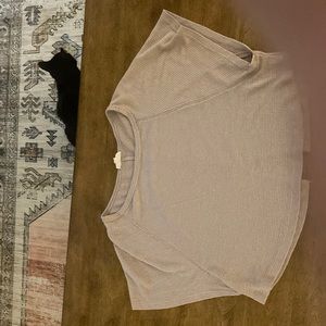 Purple Butterfly Sleeve Top